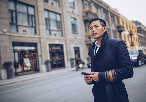 Chinese gentleman on the street